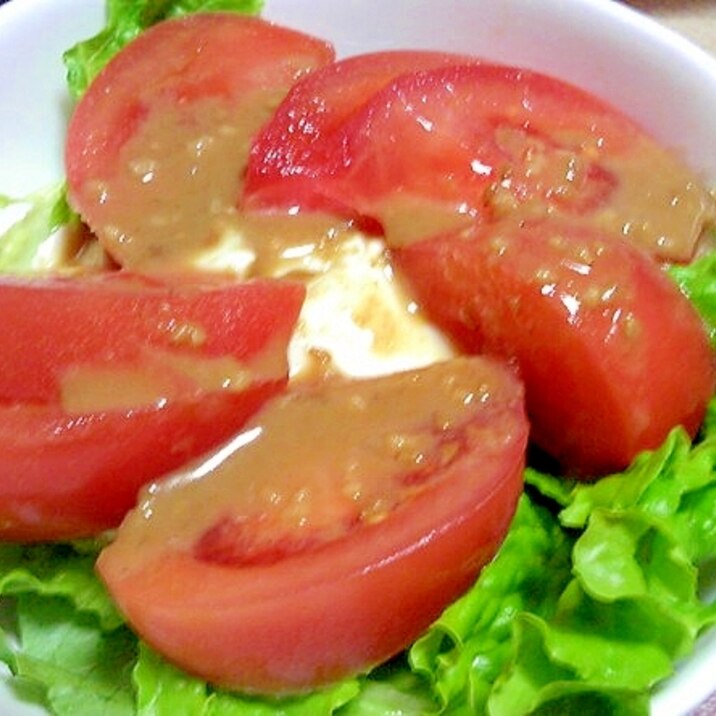 夏におススメ☆豆腐とトマトのさっぱりサラダ